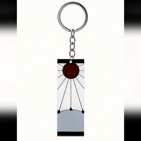 Demon Slayer anime manga collectors silver keychain Japan TV show book bag purse - Picture 3 of 6